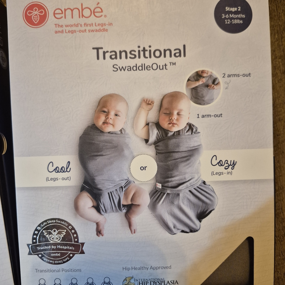 Embe Transitional SwaddleOut in Gray